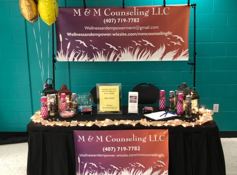 M&M Counseling Vendor Table