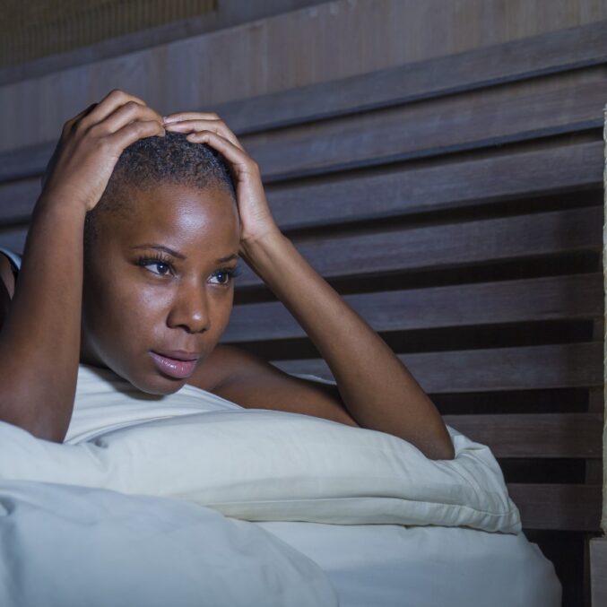 Woman worried sleepless - individual counseling service image